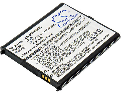 3.7V, 1600mAh, Li-ion Battery fits Fujitsu, Arrows V, Arrows V F-04e, 5.92Wh