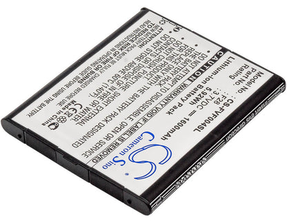 3.7V, 1600mAh, Li-ion Battery fits Fujitsu, Arrows V, Arrows V F-04e, 5.92Wh