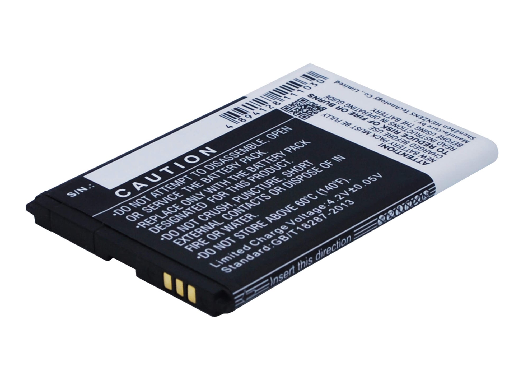 3.7V, 1300mAh, Li-ion Battery fits Fly, Iq245, Iq245 Wizard, 4.81Wh