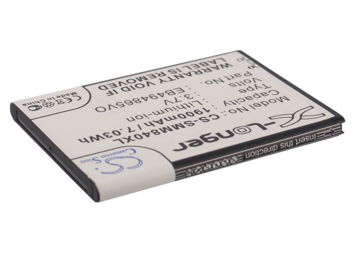 3.7V, 1900mAh, Li-ion Battery fits Boostmobile, Galaxy Prevail 2, Galaxy Prevail Ii, 7.03Wh