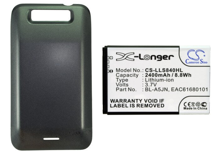 3.7V, 2400mAh, Li-ion Battery fits Sprint, Ls840, Ls840 Viper, 8.88Wh