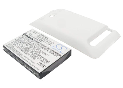 White, 3.7V, 2200mAh, Li-ion Battery fits Htc, A9292, Evo 4g, 8.14Wh