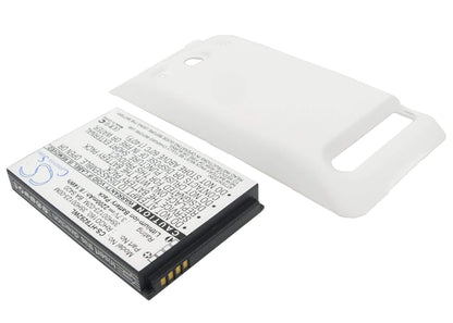 White, 3.7V, 2200mAh, Li-ion Battery fits Htc, A9292, Evo 4g, 8.14Wh