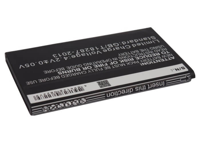 3.7V, 1200mAh, Li-ion Battery fits Zte, U809, V809, 4.44Wh