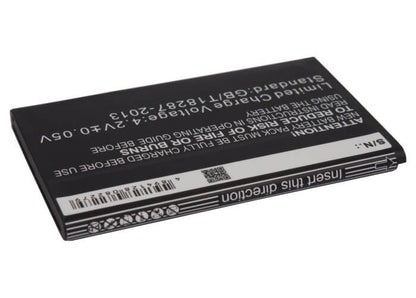 3.7V, 1200mAh, Li-ion Battery fits Zte, U809, V809, 4.44Wh