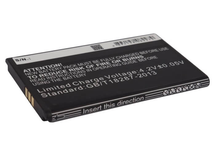 3.7V, 1200mAh, Li-ion Battery fits Zte, U809, V809, 4.44Wh