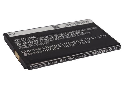 3.7V, 1200mAh, Li-ion Battery fits Zte, U809, V809, 4.44Wh