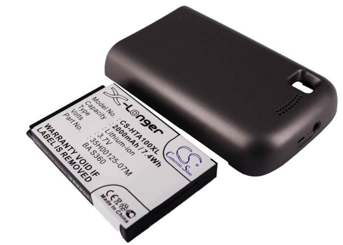 3.7V, 2000mAh, Li-ion Battery fits Htc, A3288, Clic100, 7.4Wh