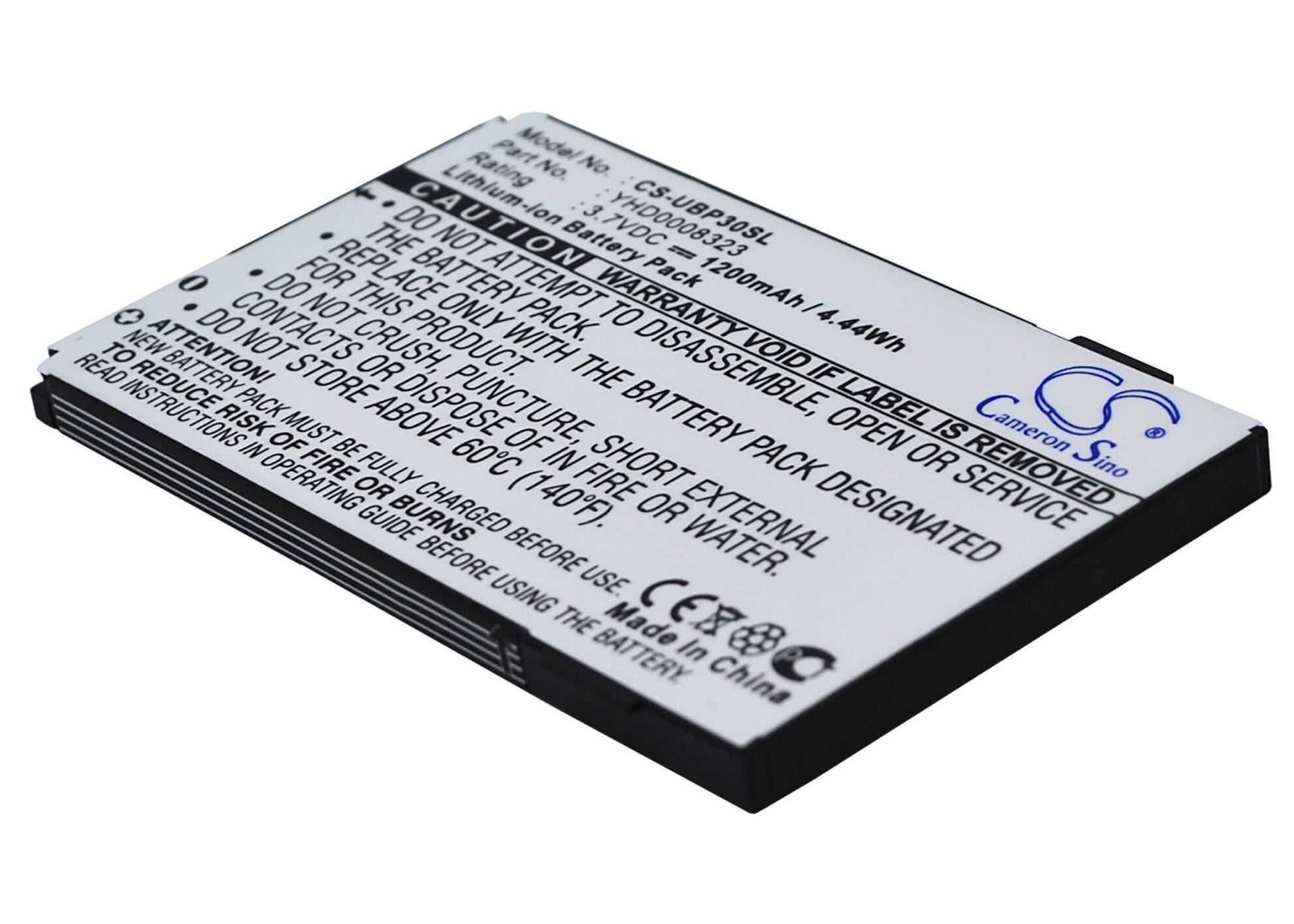 3.7V, 1200mAh, Li-ion Battery fits I-mate, Jama, Jama 101, 4.44Wh
