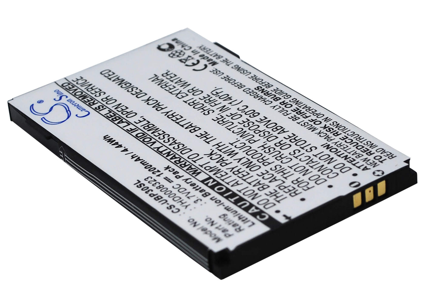 3.7V, 1200mAh, Li-ion Battery fits I-mate, Jama, Jama 101, 4.44Wh