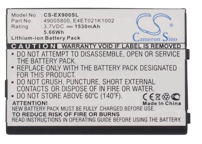 3.7V, 1530mAh, Li-ion Battery fits Acer, Tempo Dx900, 5.661Wh