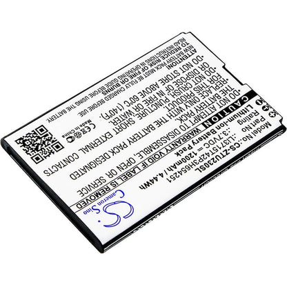 Mobile, Smartphone 3.7V, 1200mAh, Li-ion Battery fits Telstra, A6, Ac30, 4.44Wh