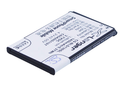 3.7V, 1450mAh, Li-ion Battery fits Blu, A130a, D120, 5.365Wh