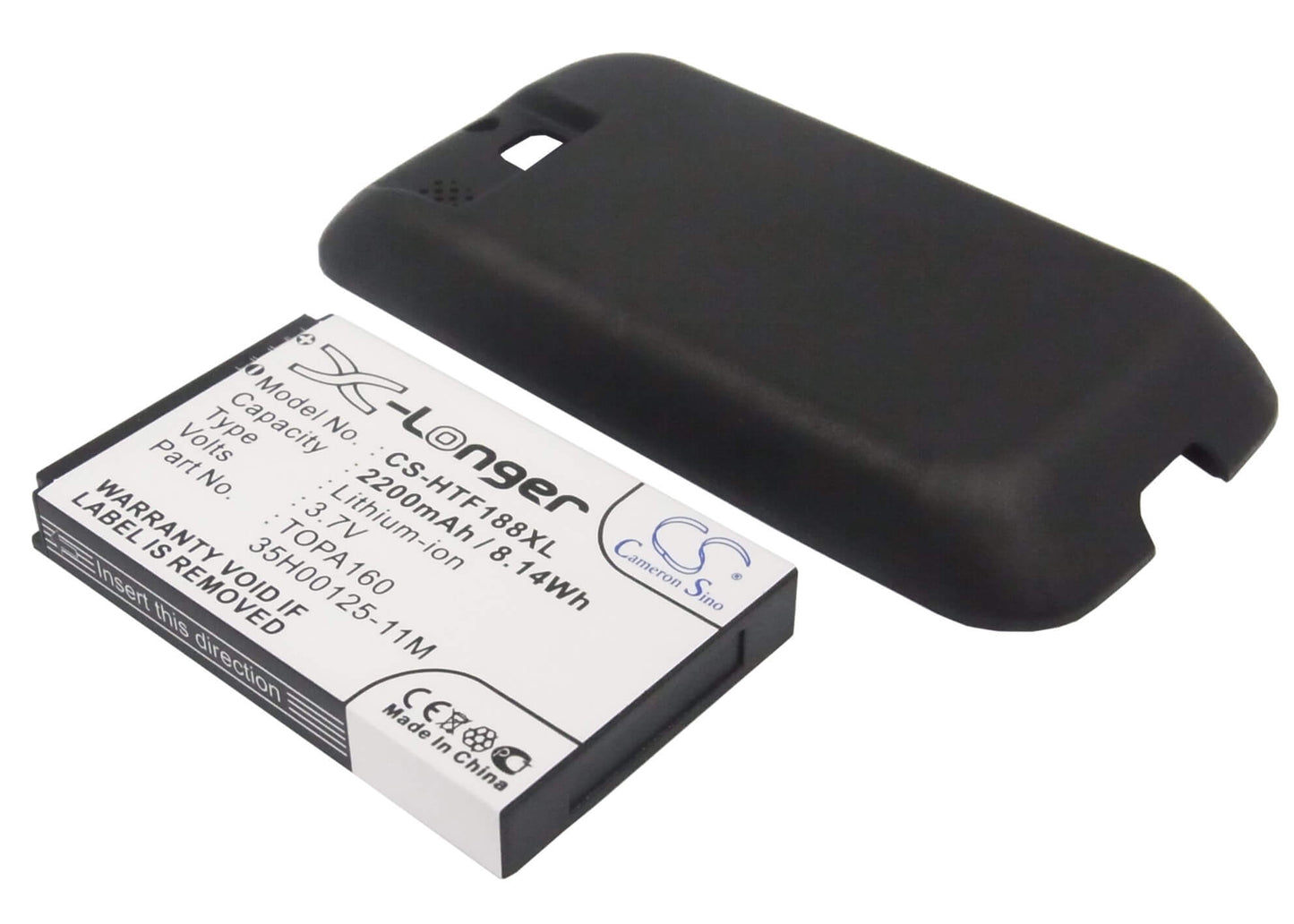 3.7V, 2200mAh, Li-ion Battery fits Htc, F3188, Rome, 8.14Wh