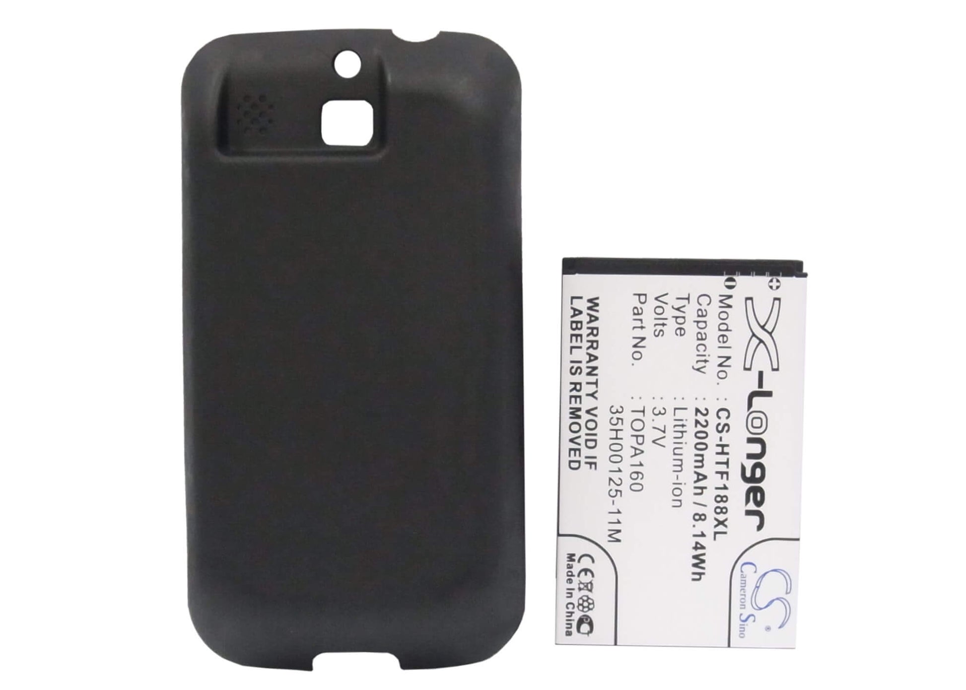 3.7V, 2200mAh, Li-ion Battery fits Htc, F3188, Rome, 8.14Wh