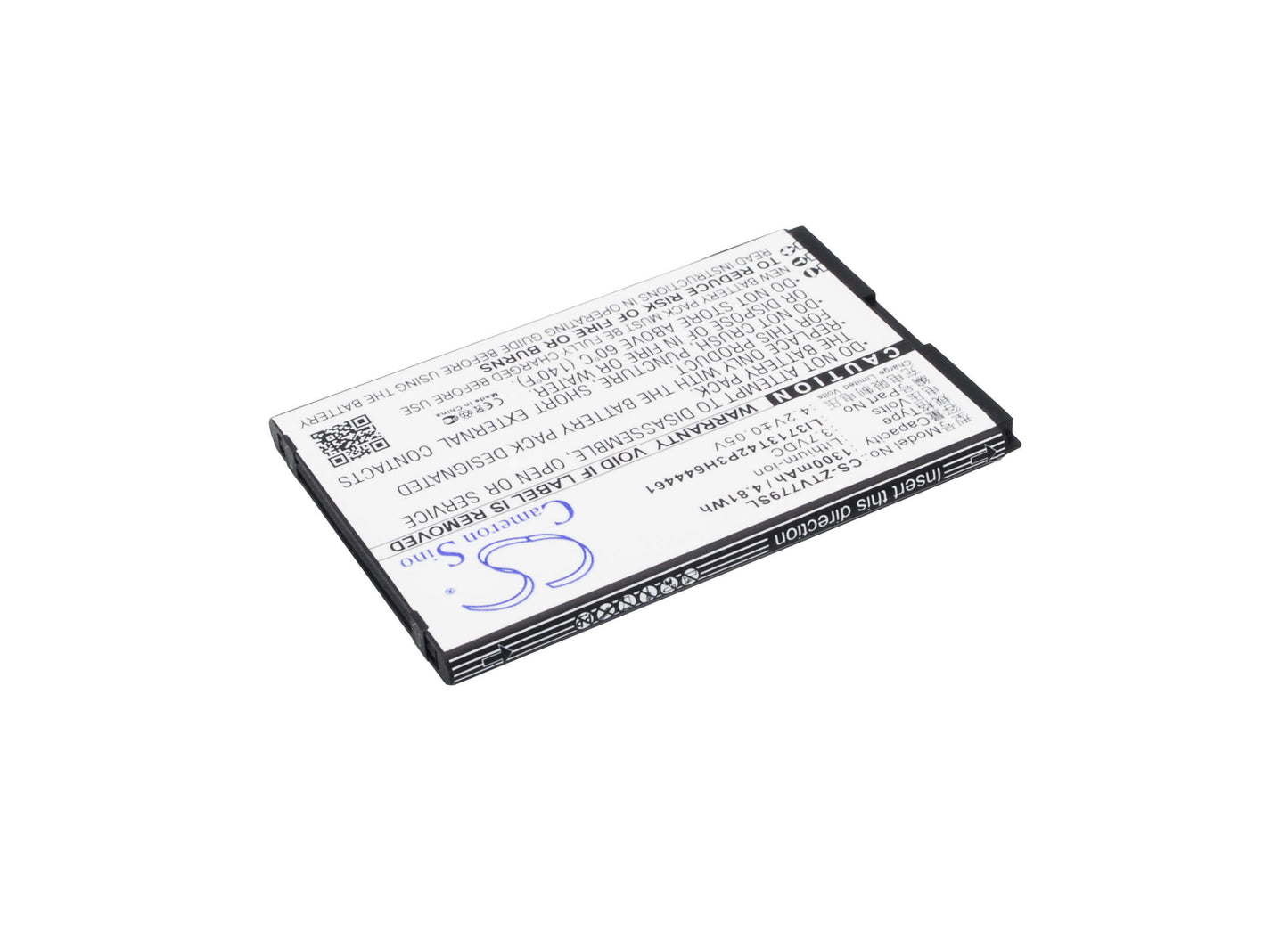 3.7V, 1300mAh, Li-ion Battery fits Zte, Dtac Joey Jump 2, V779, 4.81Wh