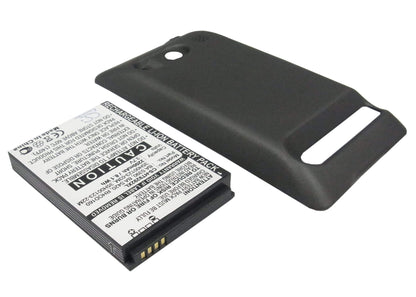Black, 3.7V, 2200mAh, Li-ion Battery fits Htc, A9292, Evo 4g, 8.14Wh