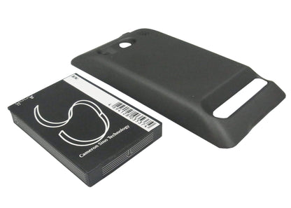 Black, 3.7V, 2200mAh, Li-ion Battery fits Sprint, A9292, Evo 4g, 8.14Wh