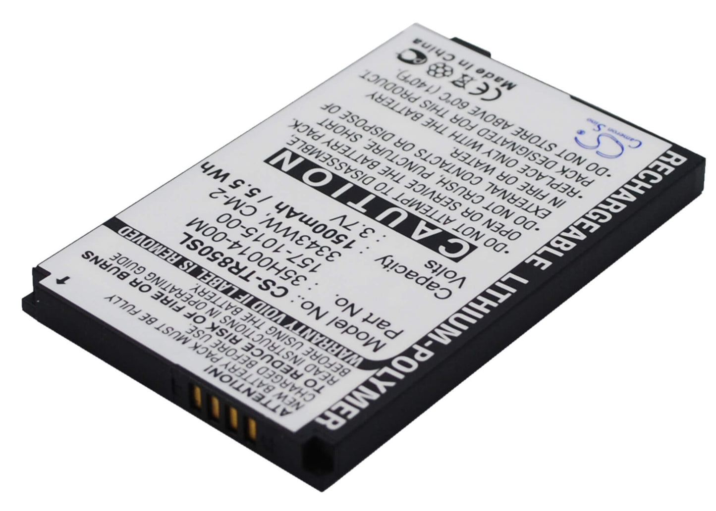 3.7V, 1500mAh, Li-Polymer Battery fits Palm, Drucker, Monk, 5.55Wh