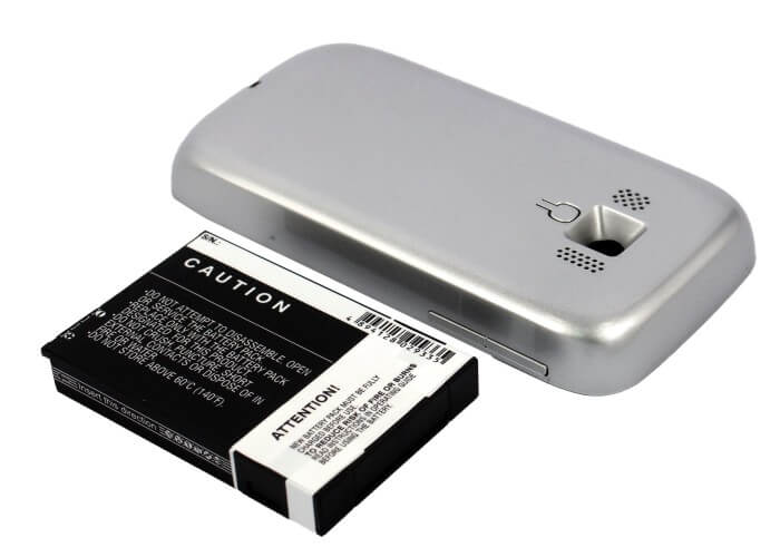 Silver, 3.7V, 2800mAh, Li-ion Battery fits Sprint, 35h00123-00m, 35h00123-02m, 10.36Wh