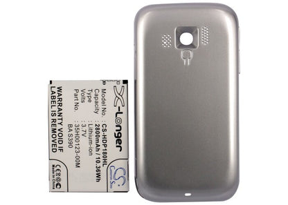 Silver, 3.7V, 2800mAh, Li-ion Battery fits Sprint, 35h00123-00m, 35h00123-02m, 10.36Wh