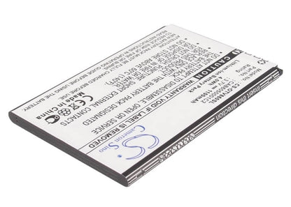 3.7V, 1100mAh, Li-ion Battery fits Alcatel, Ot-v860, V860, 4.07Wh