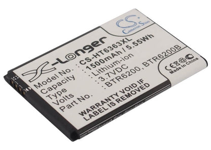 3.7V, 1500mAh, Li-ion Battery fits Dopod, A3333, G7 Mini, 5.55Wh