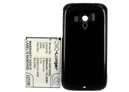 Black, 3.7V, 2800mAh, Li-ion Battery fits Sprint, 35h00123-00m, 35h00123-02m, 10.36Wh