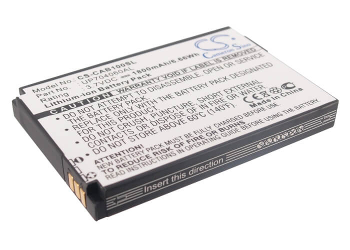 3.7V, 1800mAh, Li-ion Battery fits Cat, B10, 6.66Wh