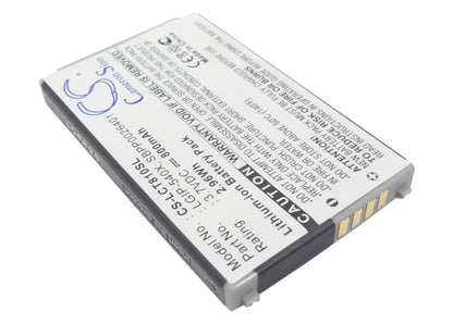 3.7V, 800mAh, Li-ion Battery fits Lg, Ct810, Ct810 Incite, 2.96Wh