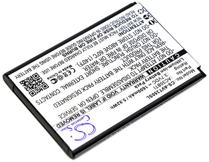 3.7V, 1600mAh, Li-ion Battery fits Archos, 35b Titanium, 35b Titanium Dual Sim, 5.92Wh