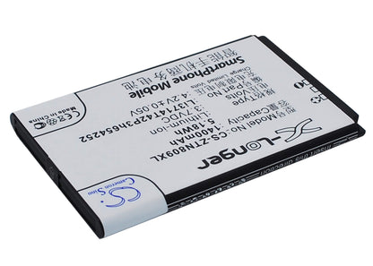 3.7V, 1400mAh, Li-ion Battery fits Zte, U809, V809, 5.18Wh