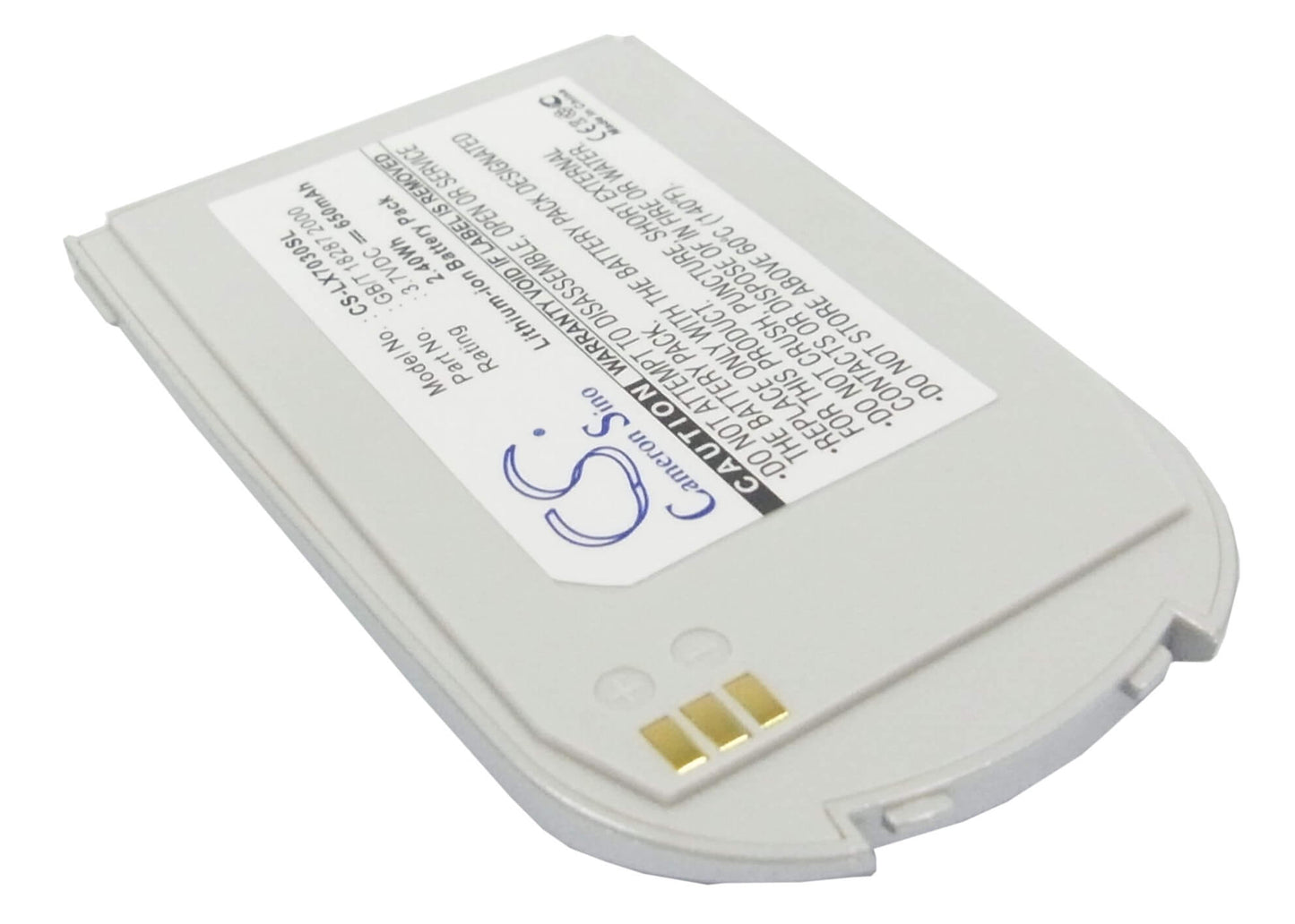 3.7V, 650mAh, Li-ion Battery fits Lg, 7030, G7030, 2.405Wh