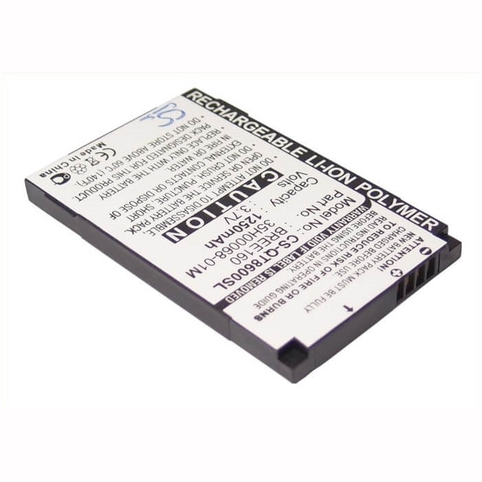 3.7V, 1250mAh, Li-Polymer Battery fits I-mate, Sp Jas, 4.625Wh