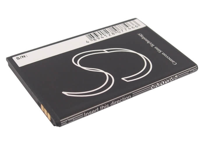 3.7V, 1000mAh, Li-ion Battery fits Zte, U793, 3.7Wh