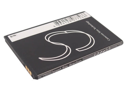 3.7V, 1000mAh, Li-ion Battery fits Zte, U793, 3.7Wh