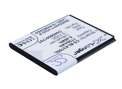 3.7V, 1750mAh, Li-ion Battery fits Blu, A310, Advance 4.5, 6.475Wh