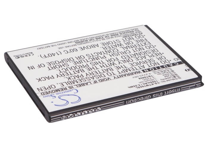 3.7V, 1500mAh, Li-ion Battery fits K-touch, T83, T85, 5.55Wh