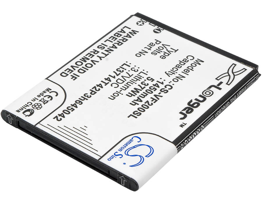 3.7V, 1450mAh, Li-ion Battery fits Vodafone, Smart First 7, Vfd 200, 5.365Wh