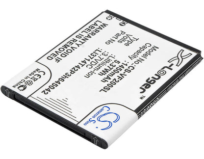 3.7V, 1450mAh, Li-ion Battery fits Vodafone, Smart First 7, Vfd 200, 5.365Wh