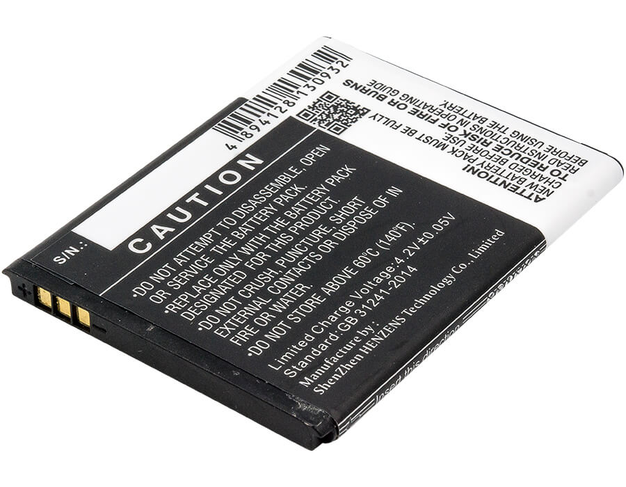 3.7V, 1450mAh, Li-ion Battery fits Vodafone, Smart First 7, Vfd 200, 5.365Wh