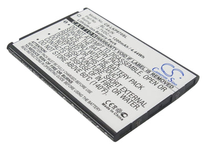 3.7V, 1200mAh, Li-ion Battery fits T-mobile, Lge739, Mytouch, 4.44Wh