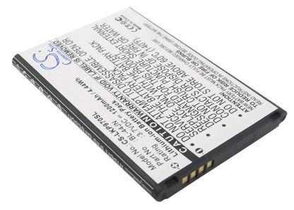 3.7V, 1200mAh, Li-ion Battery fits T-mobile, Lge739, Mytouch, 4.44Wh