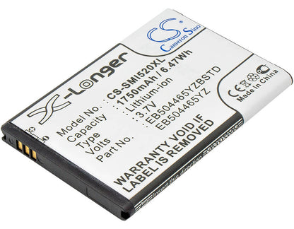 3.7V, 1750mAh, Li-ion Battery fits Samsung, 4g Lte Mobile Hotspot, Droid Charge I510, 6.475Wh