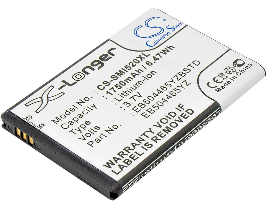 3.7V, 1750mAh, Li-ion Battery fits Uscellular, Geen, Sch-i100 Geen, 6.475Wh