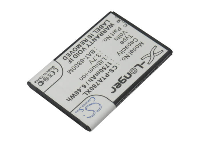 3.7V, 1750mAh, Li-ion Battery fits Pantech, Im-a760, Im-a760s, 6.475Wh