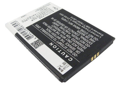 3.7V, 1300mAh, Li-ion Battery fits Coolpad, W708, 4.81Wh