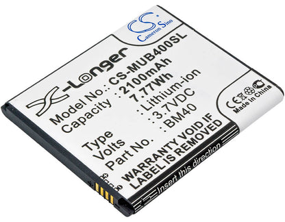 3.7V, 2100mAh, Li-ion Battery fits Xiaomi, 2a, Hongmi 1s, 7.77Wh
