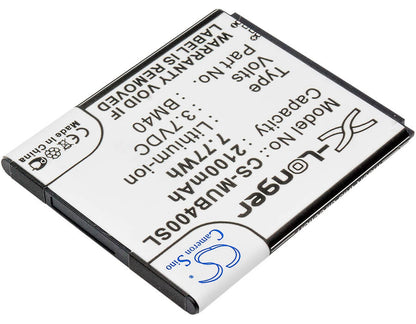 3.7V, 2100mAh, Li-ion Battery fits Xiaomi, 2a, Hongmi 1s, 7.77Wh