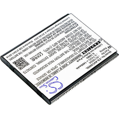 3.7V, 1400mAh, Li-ion Battery fits Archos, 45b Helium, 50c Neon, 5.18Wh